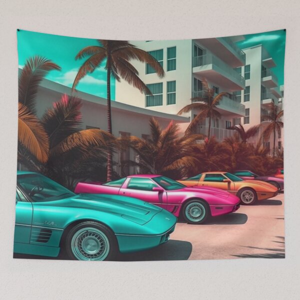 Item preview, Vice Cars - Cool vintage car design - AI designed photo designed and sold by SanchezMiami.