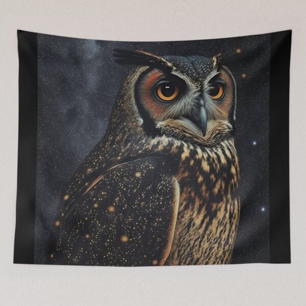 Item preview, Cosmic Horned Owl (Variation) designed and sold by OccultDreams.