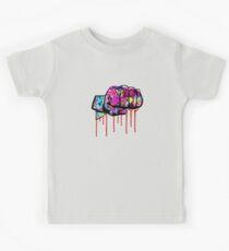 Graffiti covered fist Kids Tee