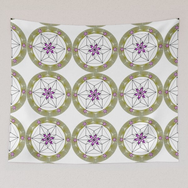 Item preview, Metatrons' cube with flower stars. designed and sold by MarilynBaldey7.