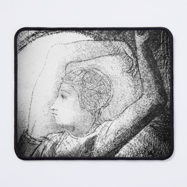 Item preview, A Woman Clothed with a Sun (1899) by Odilon Redon designed and sold by BossyCatHome.