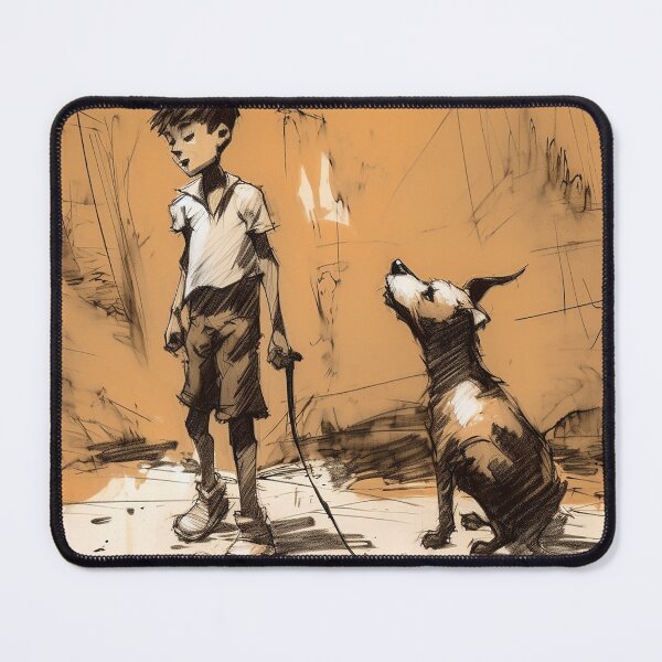 Item preview, Boy With Dog designed and sold by Mark Salmon.