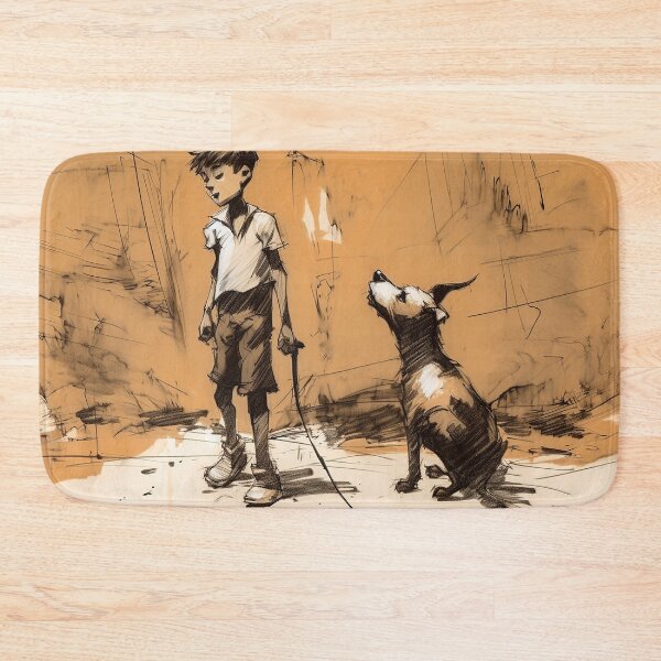 Item preview, Boy With Dog designed and sold by Mark Salmon.