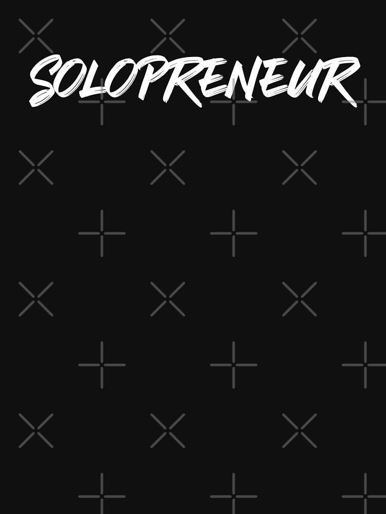 Disover Solopreneur - Small Business White Modern Handwriting Slogan | Essential T-Shirt 