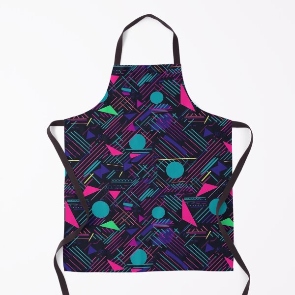 Item preview, Retro 80s Geometric Pattern Pink, Blue, Purple Shapes - Vintage Synthwave Aesthetic Design designed and sold by Timothy Redman.