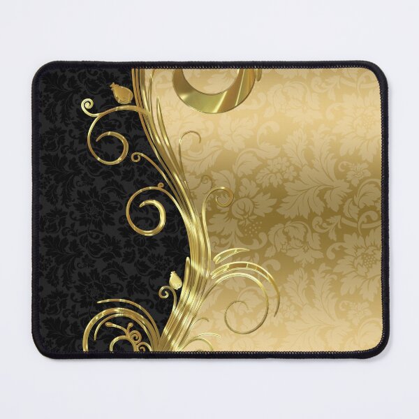 Item preview, Black Damasks Gold Swirls designed and sold by GoDesign1.