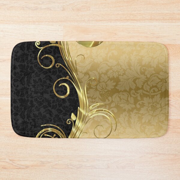 Item preview, Black Damasks Gold Swirls designed and sold by GoDesign1.