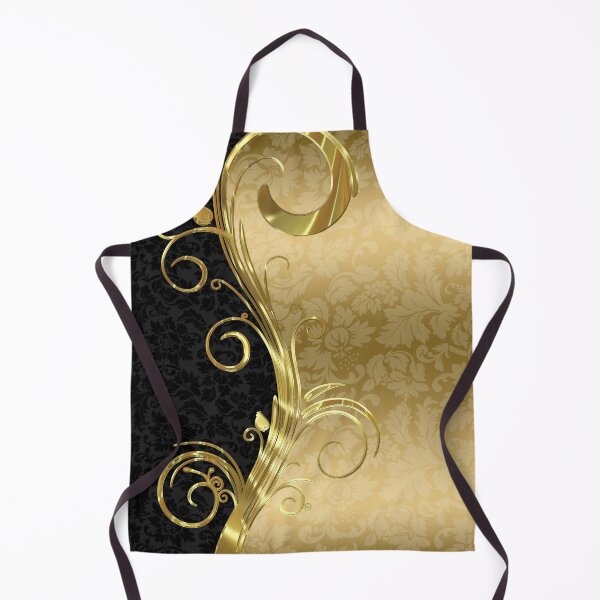 Item preview, Black Damasks Gold Swirls designed and sold by GoDesign1.