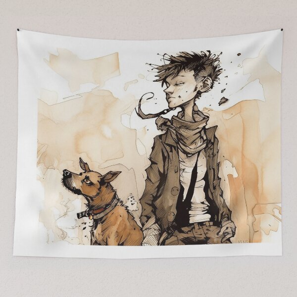 Item preview, Boy With His Dog designed and sold by Mark Salmon.