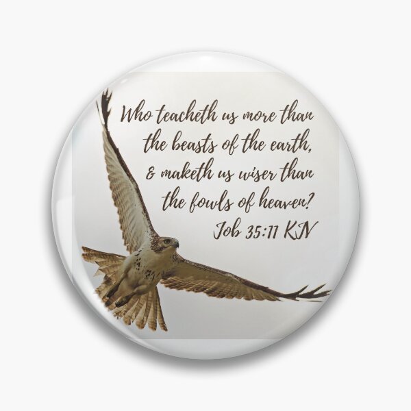 Item preview, Job 35:11 King James Version Bible Verse designed and sold by Caregiverology.