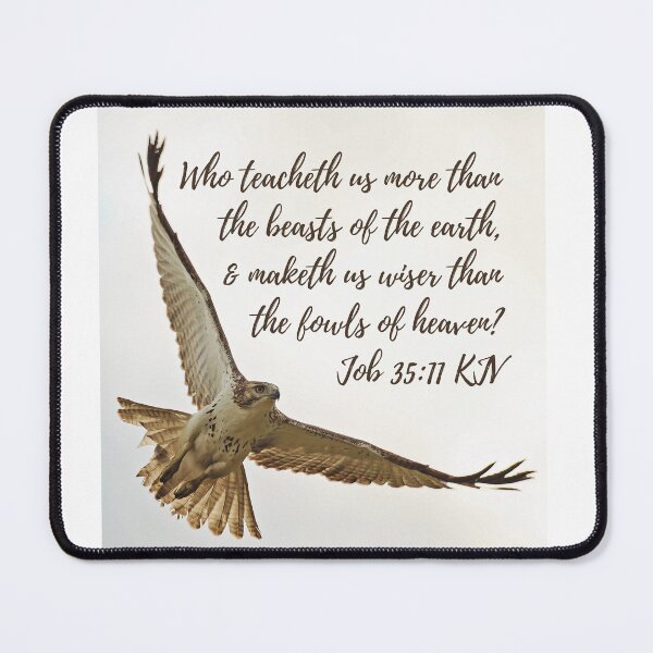 Item preview, Job 35:11 King James Version Bible Verse designed and sold by Caregiverology.