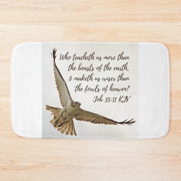 Item preview, Job 35:11 King James Version Bible Verse designed and sold by Caregiverology.