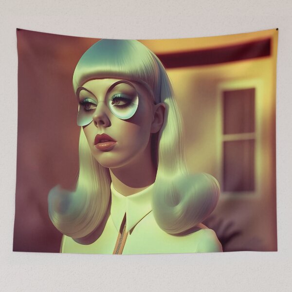 Item preview, Retro Futuristic Woman in Suburbia 2 designed and sold by FuturistMe.