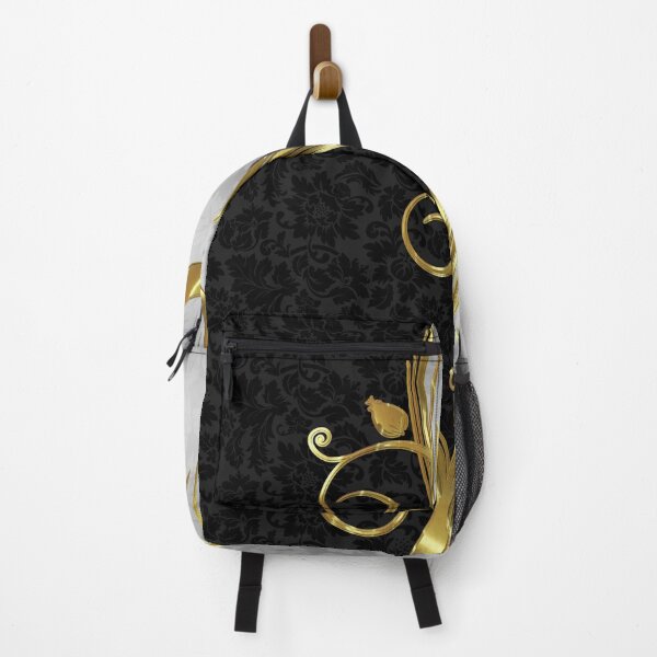 Item preview, Black Damasks Gold & Silver Swirls designed and sold by GoDesign1.