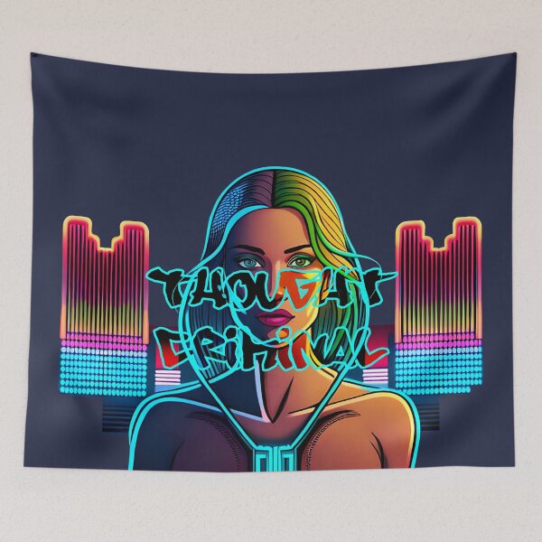 Item preview, Thought Criminal -  Cyberpunk Edition designed and sold by JoanNinjaHen.
