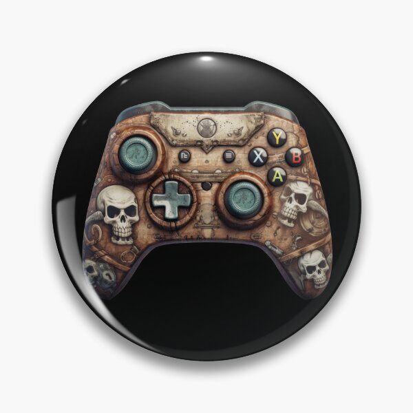 Artikelvorschau, Jolly Roger Joystick, Piraten-Gamepad, Gamecontroller entworfen und verkauft von DeRosa3DDesigns.