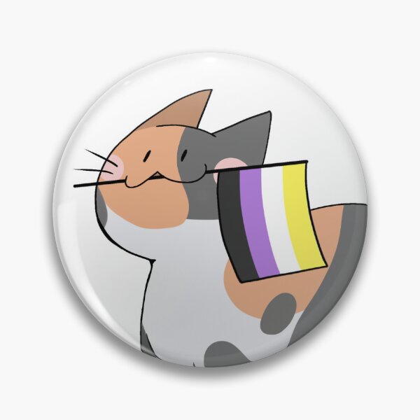 Item preview, Pride cat | non-binary flag designed and sold by Kotazii.
