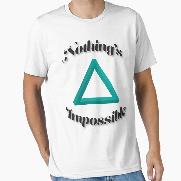 Vista previa del artículo con la obra «Nada es imposible - Triángulo imposible», diseñado y vendido por Zaydii.