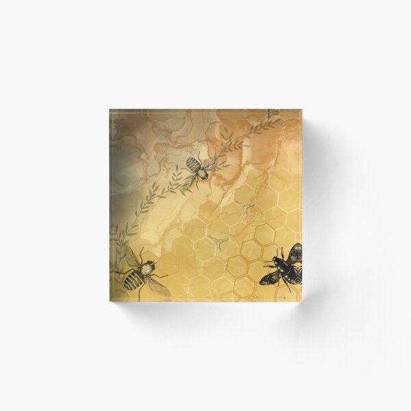 Item preview, Bumble Bee / Honey Bee Alcohol Ink Digital Art designed and sold by Ericksondesigns.
