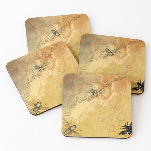 Item preview, Bumble Bee / Honey Bee Alcohol Ink Digital Art designed and sold by Ericksondesigns.