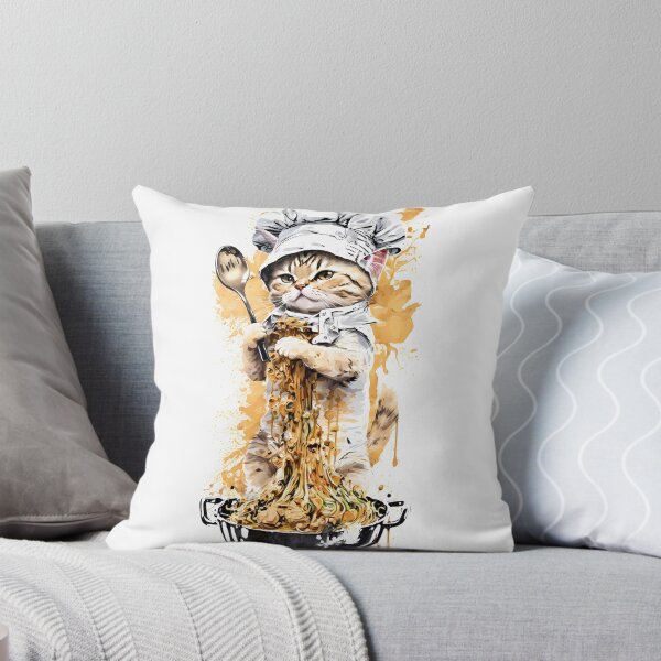 Item preview, Cat Chef Making Spaghetti designed and sold by Jon-Bear.
