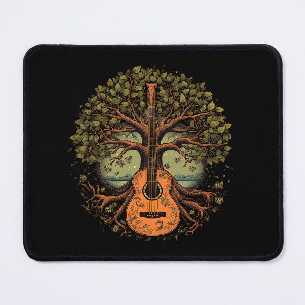 Item preview, Acoustic Guitar Tree Guitar Player Nature Guitarist designed and sold by michallaga.