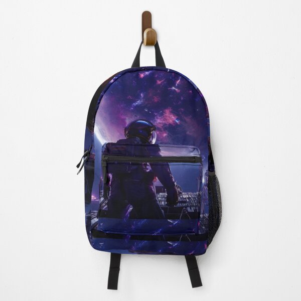 Item preview, Astronaut Gazing at a Vibrant Planet in Stunning Space Station Concept Art designed and sold by CreationP.