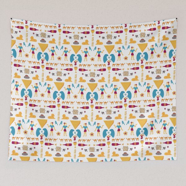 Item preview, Happy Passover with cute drawings designed and sold by GreissDesign.