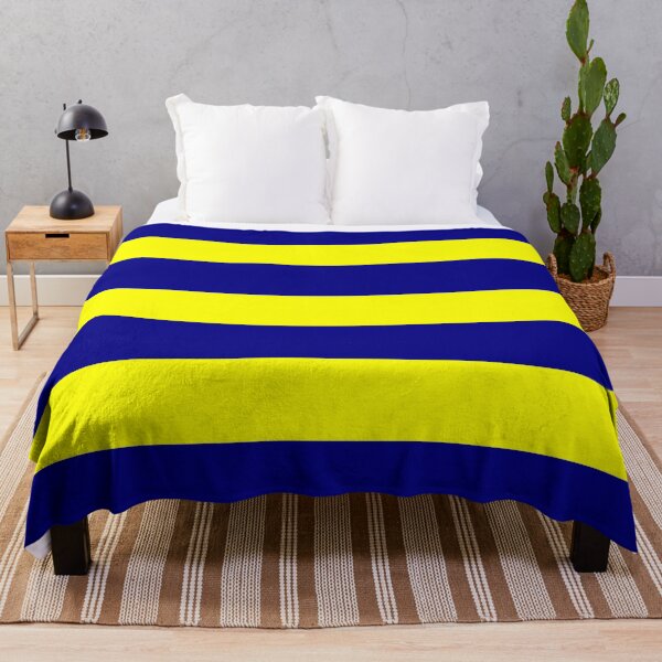 Aperçu de l'œuvre Rayures jaunes et bleu marine créée et vendue par GoDesign1.