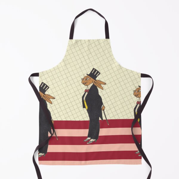 Item preview, funny bunny with top hat, retro illustration designed and sold by Mauswohn.