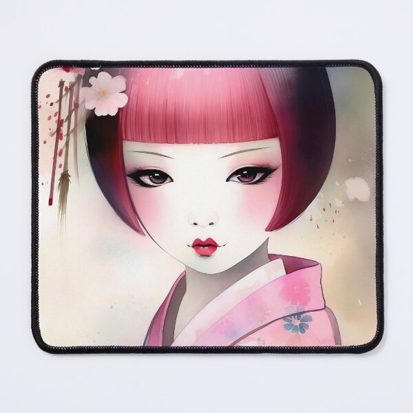 Item preview, Kokeshi Doll - Cute Kimono Geisha Girl designed and sold by Paul-Rand.