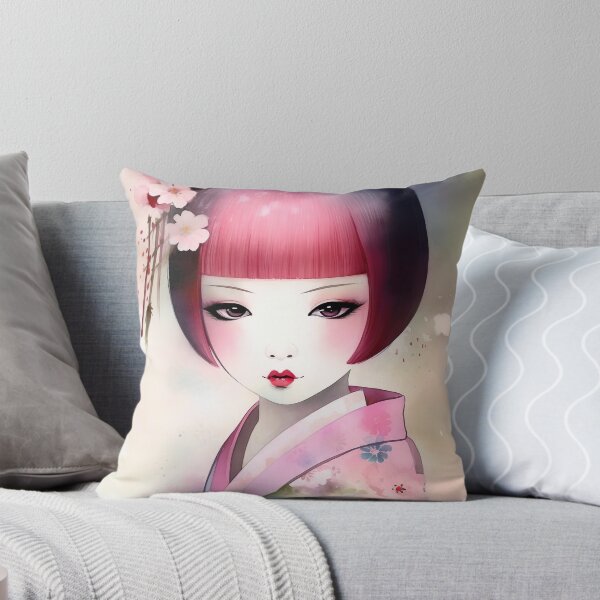 Item preview, Kokeshi Doll - Cute Kimono Geisha Girl designed and sold by Paul-Rand.