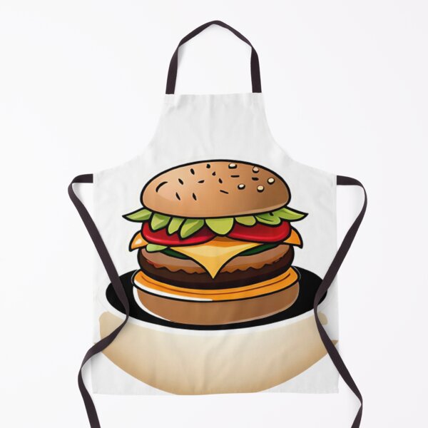 Item preview, burger on table sticker designed and sold by Permana96.