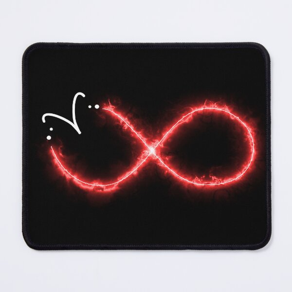 Item preview, Red Neon Aries Heart Infinity Loop designed and sold by Cyra26.