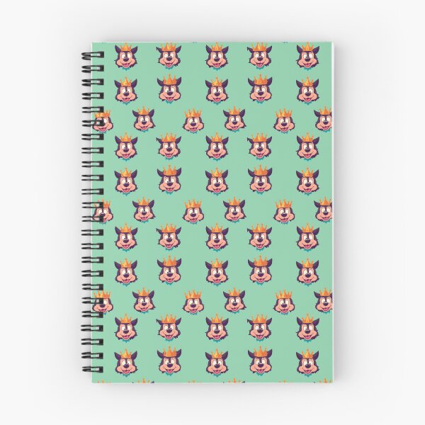 Item preview, Silly dog wearing a crown tile pattern designed and sold by Aaron2610.