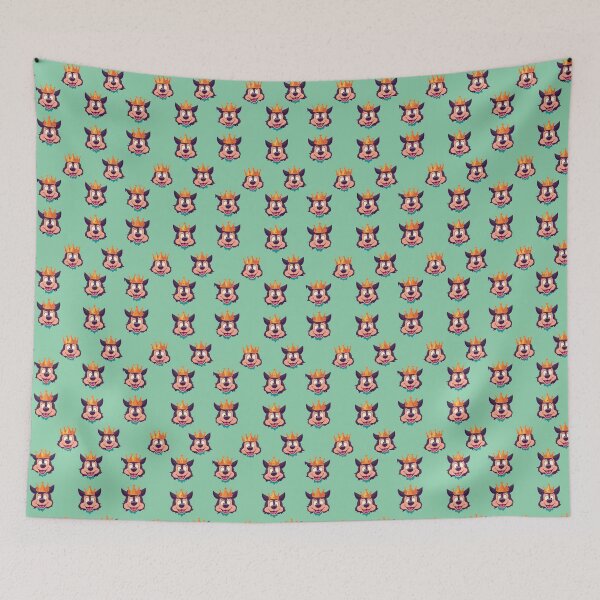 Item preview, Silly dog wearing a crown tile pattern designed and sold by Aaron2610.