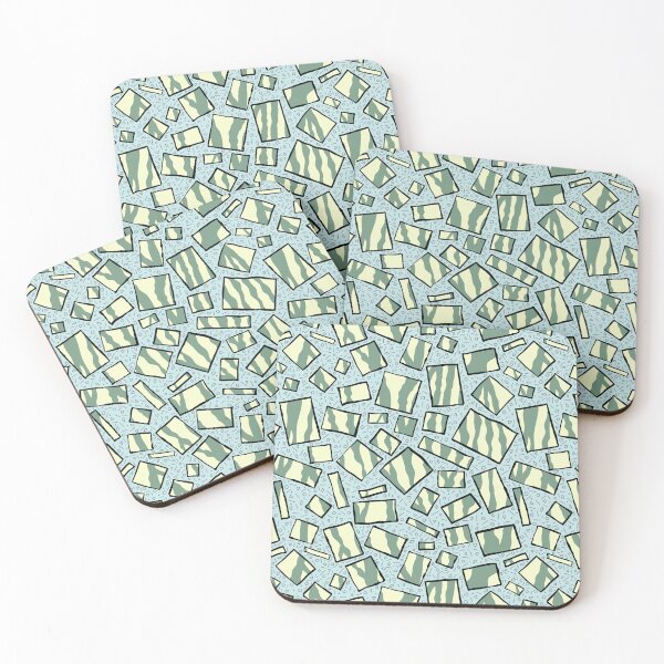 Item preview, Green and Yellow Rectangle Reflections designed and sold by Ili Dobi.