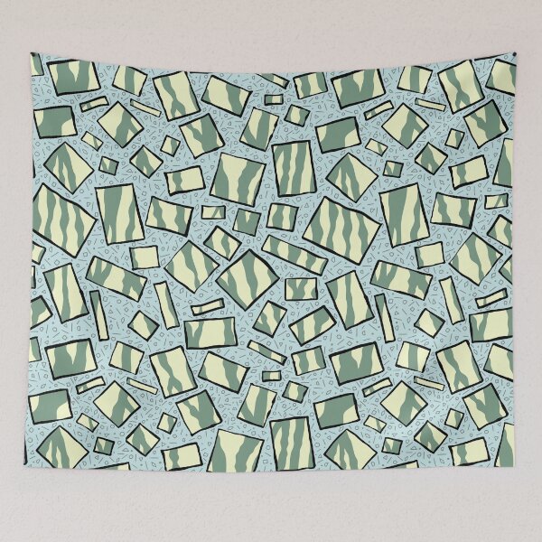 Item preview, Green and Yellow Rectangle Reflections designed and sold by Ili Dobi.