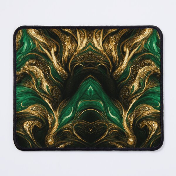 Item preview, Green and Gold Paint Pattern designed and sold by zoldi.
