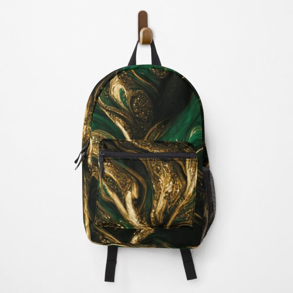 Item preview, Green and Gold Paint Pattern designed and sold by zoldi.