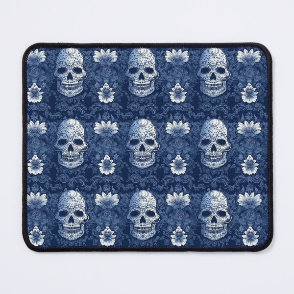 Item preview, Skulls and Flowers in Bloom Seamless pattern design for kids, teens and adults designed and sold by Flowsaiartshop.