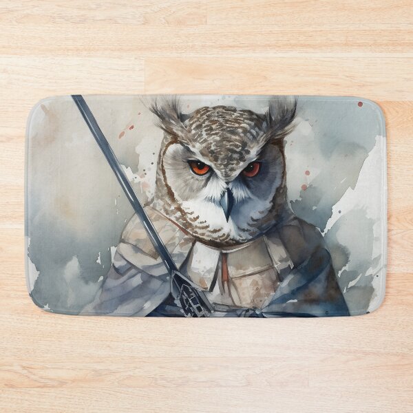 Item preview, The Guardian of the Night: An Owl's Vigil with Sword in Talons designed and sold by matstom.
