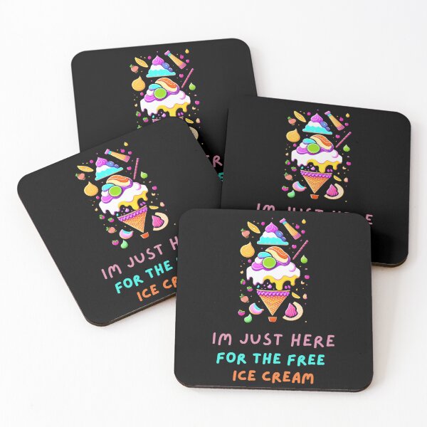 Item preview, Im Just Here For The Free Ice Cream designed and sold by farhan20.