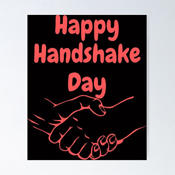 Copy of Handshake Poster for Sale by Dr Art