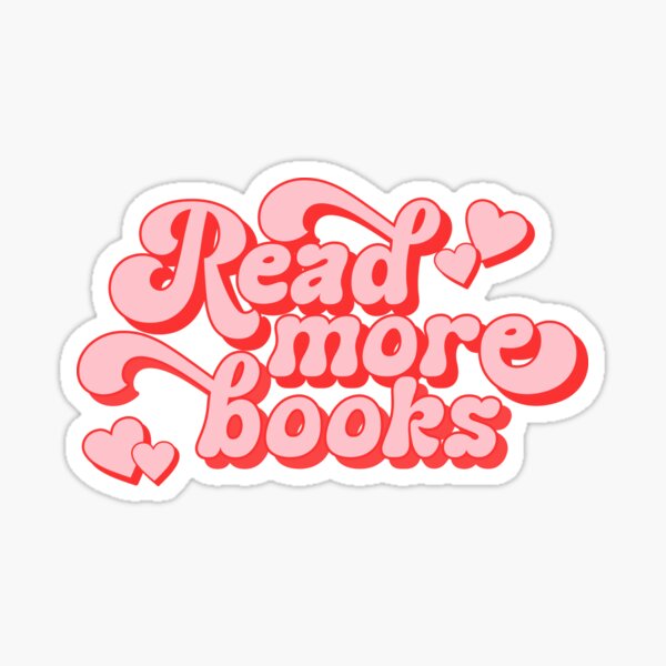 Artikel-Vorschau von Lesen Sie mehr Bücher - Bücher-Liebhaber-Zitat rote Retro-Typografie, designt und verkauft von Cawaiico.
