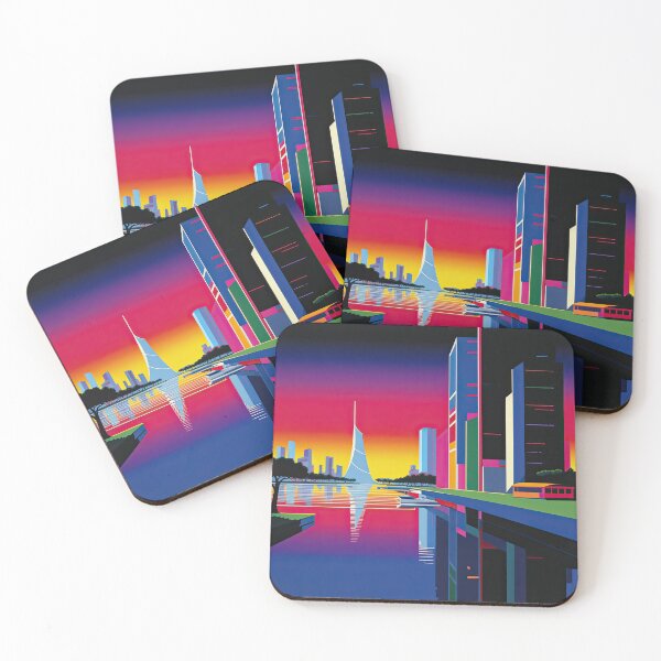 Item preview, Hiroshi Nagai style cityscape designed and sold by Graphiqly.
