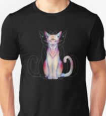 Drittes Auge offen Katze Slim Fit T-Shirt