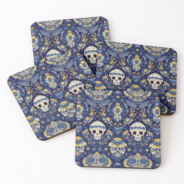 Item preview,  Skulls and Flowers in Bloom Seamless pattern design for kids, teens and adults designed and sold by Flowsaiartshop.