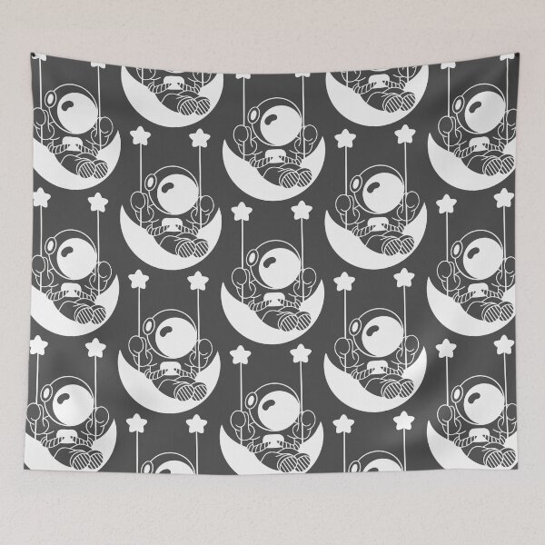Item preview, Astronaut Moon Star Swing White designed and sold by EaglePrimeDsign.