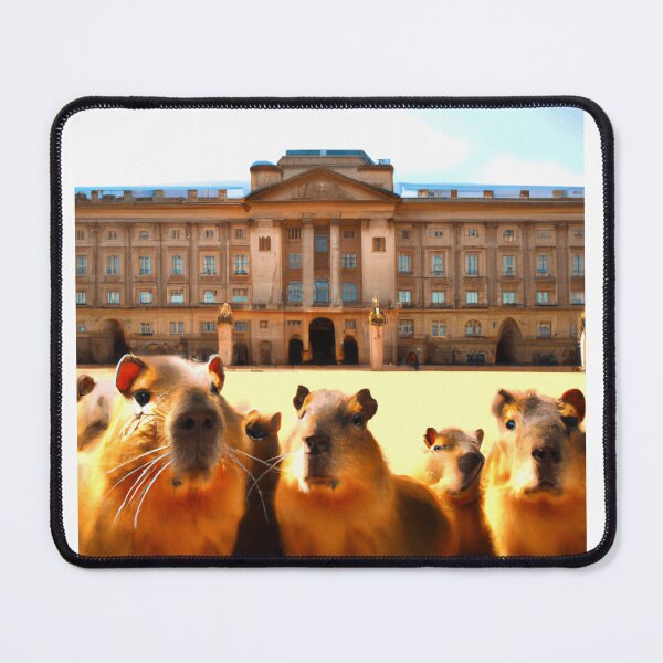 Item preview, Capybaras at the Palace designed and sold by CatPaintStore.